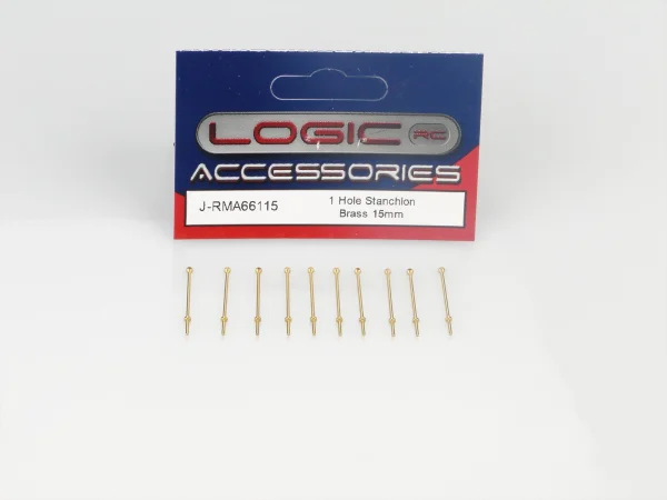 1 Hole Stanchion - Brass 15mm (10)