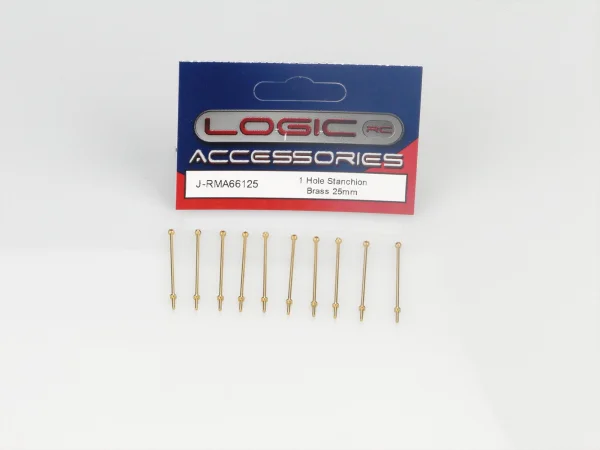 1 Hole Stanchion - Brass 25mm (10)