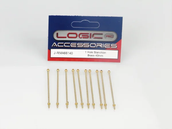 1 Hole Stanchion - Brass 40mm (10)
