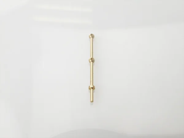 2 Hole Capping Rail Stanchion - Brass 20mm