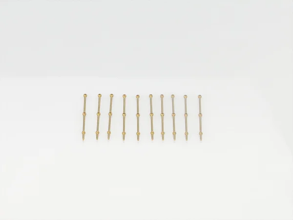 2 Hole Stanchion - Brass 25mm (10)