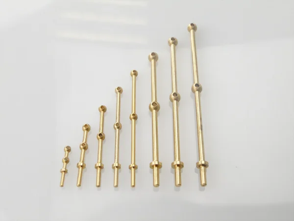 2 Hole Capping Rail Stanchion - Brass 20mm