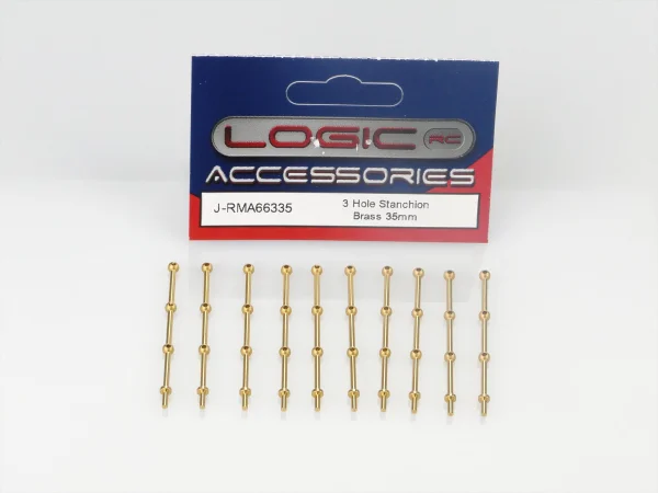 3 Hole Stanchion - Brass 20mm (10)