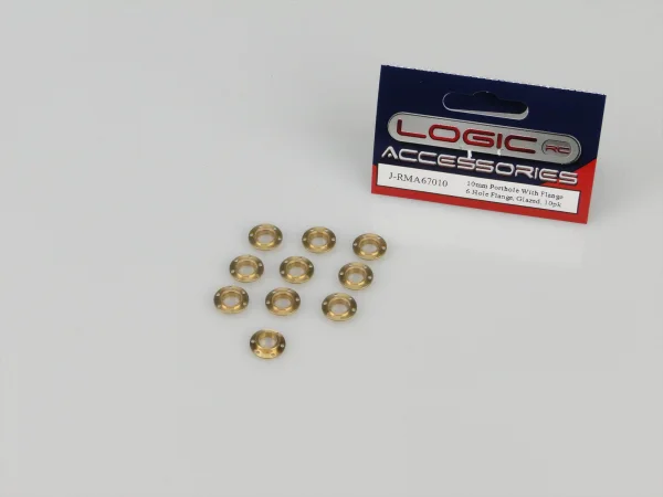 Porthole - 10mm - With 6 Hole Flange - Glazed - 10pk