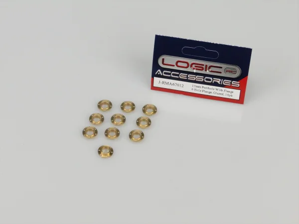 Porthole - 12mm - With 6 Hole Flange - Glazed - 10pk