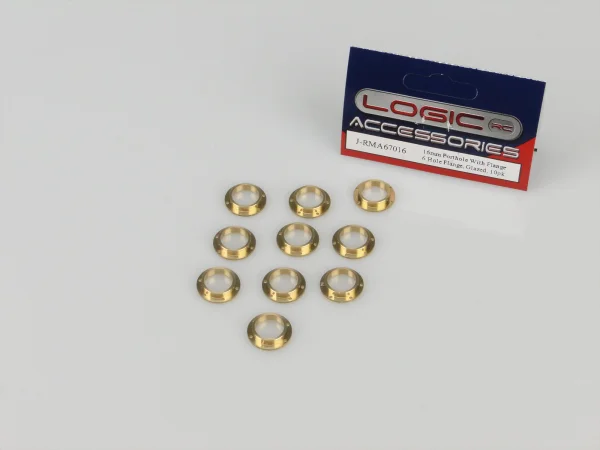 Porthole - 16mm - With 6 Hole Flange - Glazed - 10pk