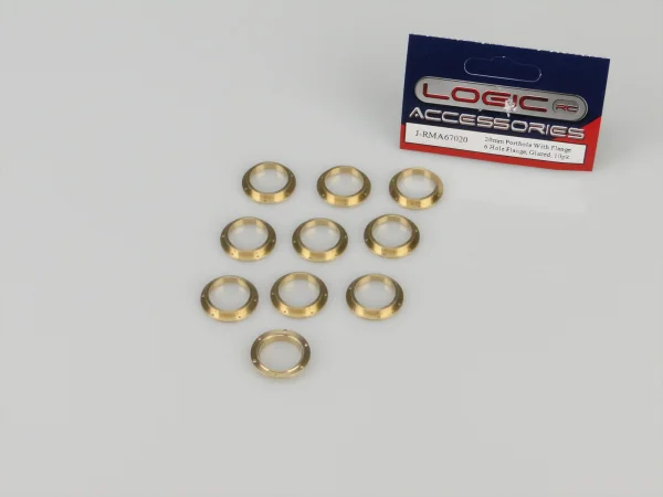 Porthole - 20mm - With 6 Hole Flange - Glazed - 10pk