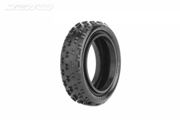 Jetko Arena 2WD 1:10 2.2 Front Tyres Yellow EOS (2)