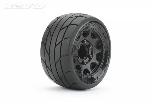 Jetko EX Super Sonic ST Tyres Mounted on Black 2.8 Wheels (2)