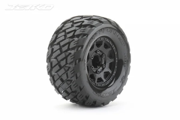 Jetko EX Rockform MT Tyres Mounted on Black 2.8 Wheels (2)