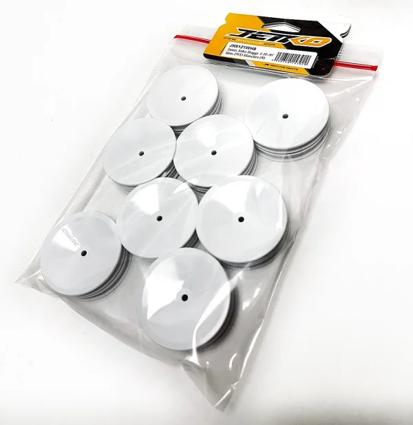 Jetko 1:10 Buggy Wheels - White - 2WD Slim Front (8)