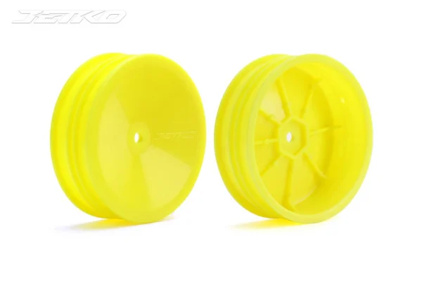 Jetko 1:10 Buggy Wheels - Yellow - 2WD Slim Front (2)