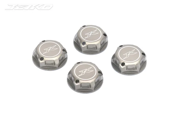JETKO 17mm Aluminium closed Wheel Nut 17mm (4) Hard anodizing