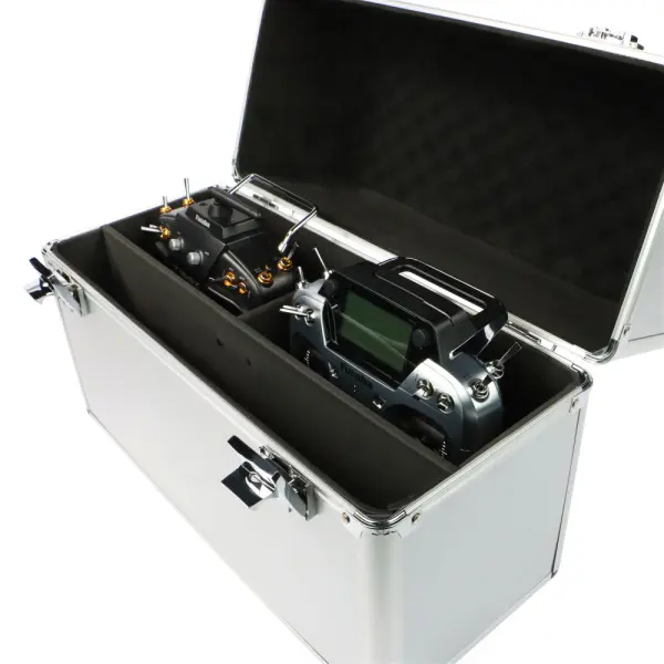 JP Transmitter Case Aluminium (Silver) Side-By-Side Double &mdash; image 2 of 3