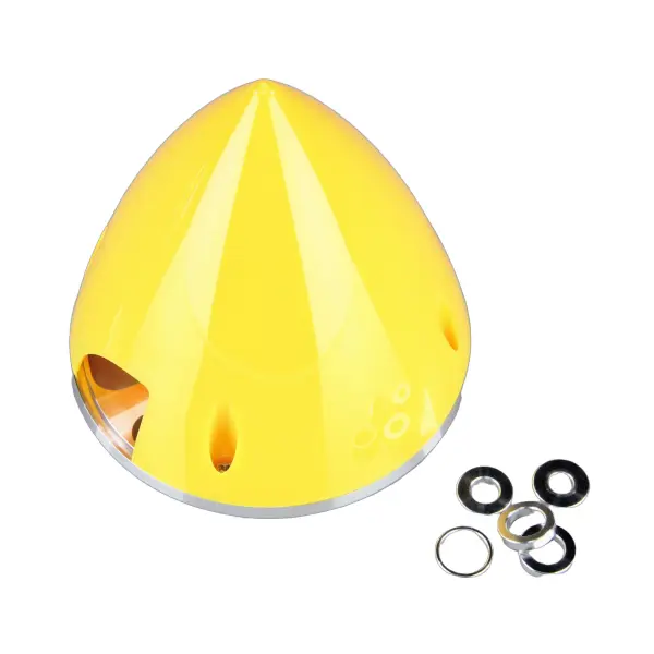 JP 102mm Yellow Spinner (with Aluminium Back Plate) — image 1 of 4