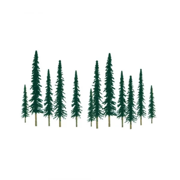 JTT 92009 Scenic-Conifer, 1 to 2, Z-Scale, (55 per pack)
