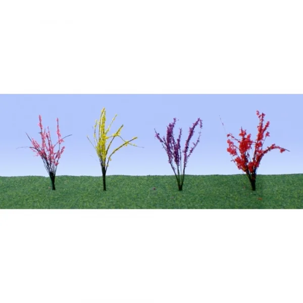 JTT 95545 Flower Bushes Assorted, 1/2 to 3/4, HO-Scale, (40 pack)