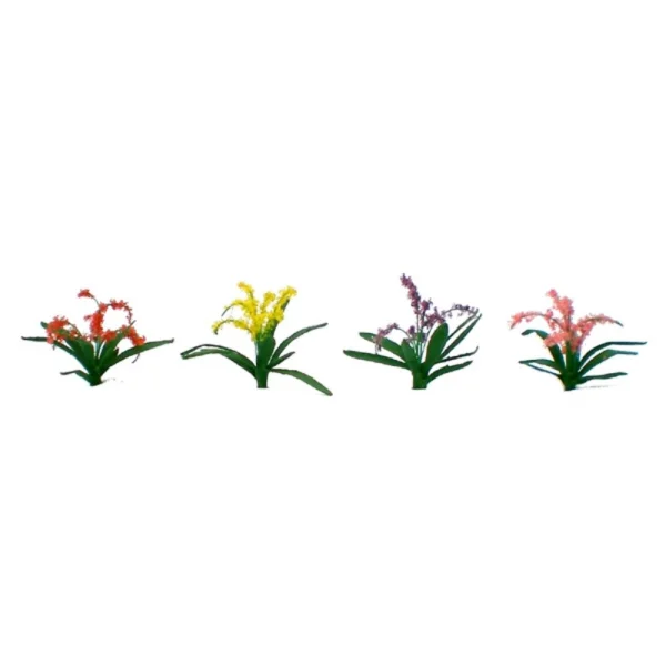 JTT 95548 Flower Plants Assorted, 3/8, HO-Scale, (30 per pack)