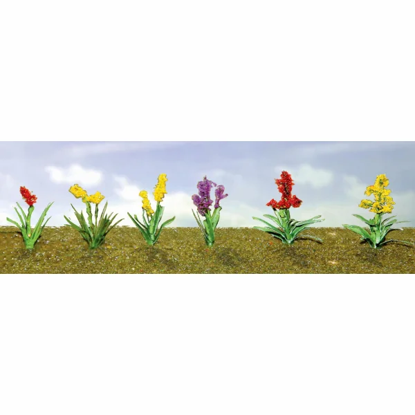 JTT 95560 Assorted Flower Plants 2, O-Scale, (10 per pack)