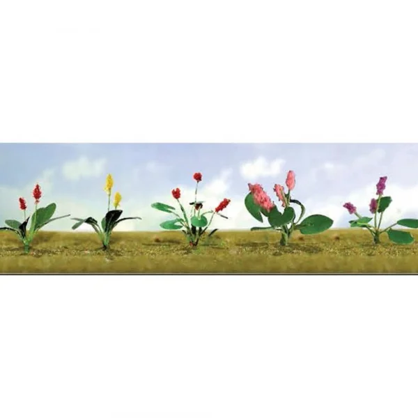 JTT 95562 Assorted Flower Plants 3, O-Scale, (10 per pack)