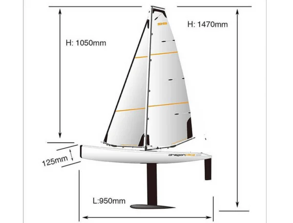 Joysway Dragon Flite 95 V3 Racing Sailing Yacht - RTR