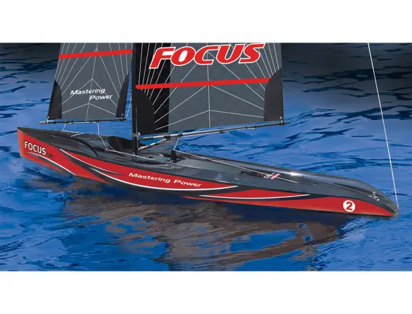 Joysway Focus V3 One Metre Sailboat - RTR Red — image 5 of 6