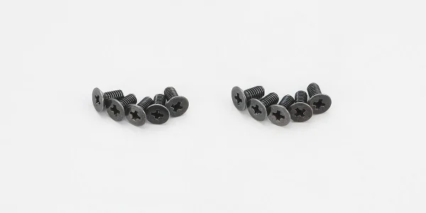 Kyosho Flat Head 2.6X8mm Metallic Screws (10) — image 1 of 3