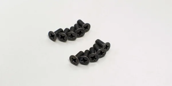 Kyosho Flat Head 3X8mm Metallic Screws (10) — image 1 of 2