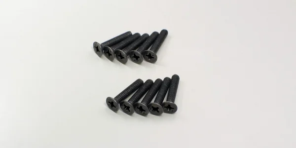 Kyosho Flat Head 3X16mm Metallic Screws (10)