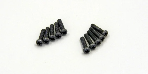 Kyosho Round Head 2X8mm Metallic Screws (10)
