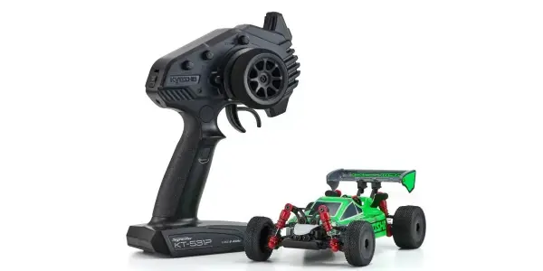 Kyosho Mini-Z MB010 Readyset 4WD Inferno MP9 TKI White/Green — image 1 of 3