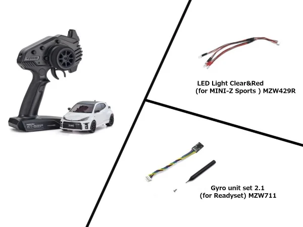 Kyosho Mini-Z MR04 RWD Toyota Yaris White (N-HM/KT531P) With Gyro & LED — image 1 of 6