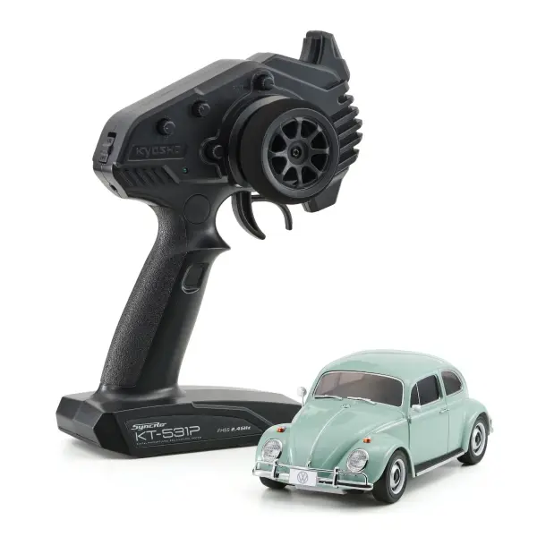Kyosho Mini-Z MR04 RWD Volkswagen Beetle 1300 1966 Bahama Blue — image 1 of 4