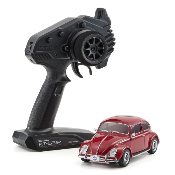 Kyosho Mini-Z MR04 RWD Volkswagen Beetle 1300 1966 Ruby Red — image 1 of 5