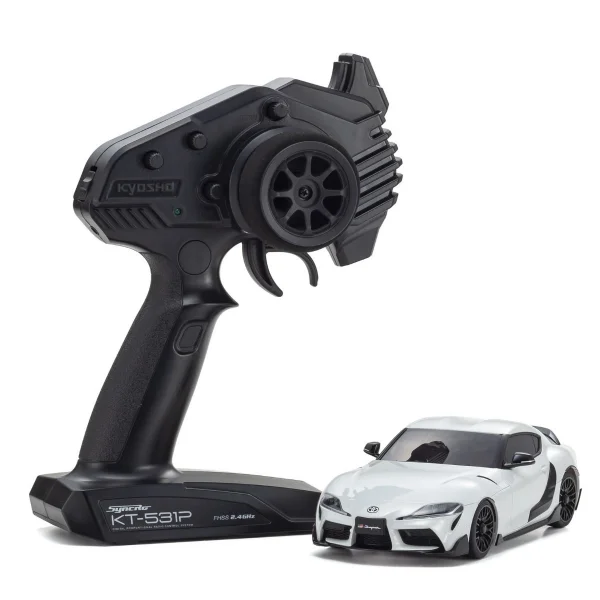 Kyosho Mini-Z MR04 RWD Toyota GR Supra TRD Aero White Metal (N-MM2) — image 1 of 9