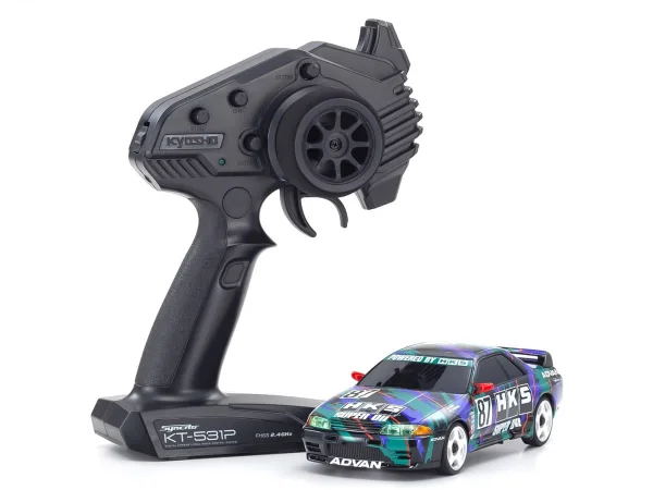 Kyosho Mini-Z AWD Nissan Skyline GT-R R32 1993 HKS #87 (MA020-KT531P) — image 1 of 5