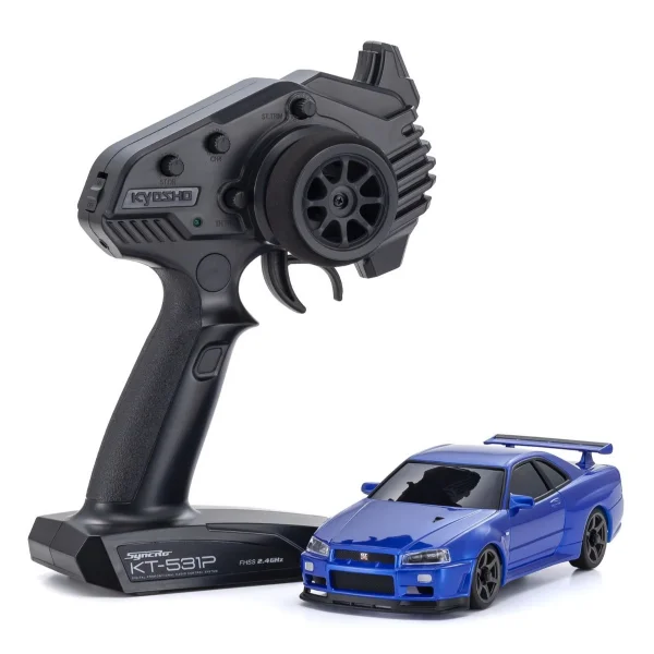 Kyosho Mini-Z AWD Nissan Skyline GT-R R34 Metallic Blue (MA020N-L) — image 1 of 5