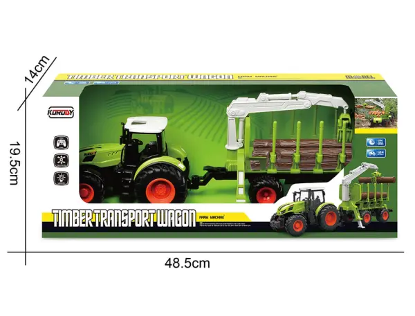Korody RC 1:24 Tractor Log Grabber With Trailer — image 2 of 3