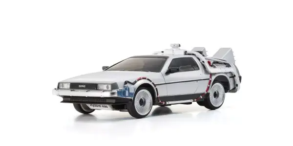 Kyosho First Mini-Z 1:28 De Lorean Back to the Future Time Machine &mdash; image 2 of 9