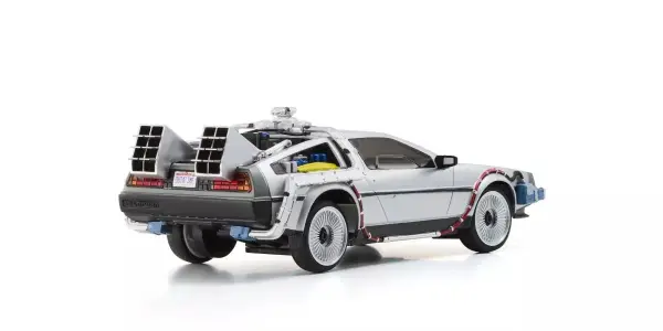 Kyosho First Mini-Z 1:28 De Lorean Back to the Future Time Machine &mdash; image 3 of 9
