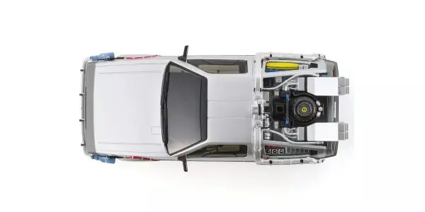 Kyosho First Mini-Z 1:28 De Lorean Back to the Future Time Machine &mdash; image 5 of 9