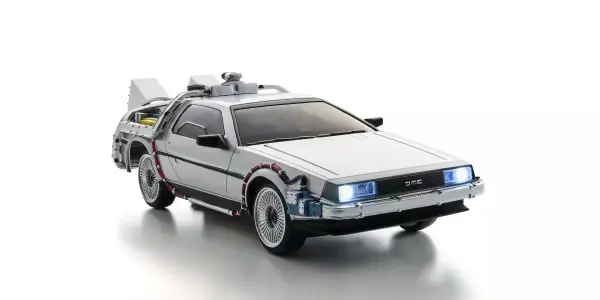 Kyosho First Mini-Z 1:28 De Lorean Back to the Future Time Machine &mdash; image 7 of 9