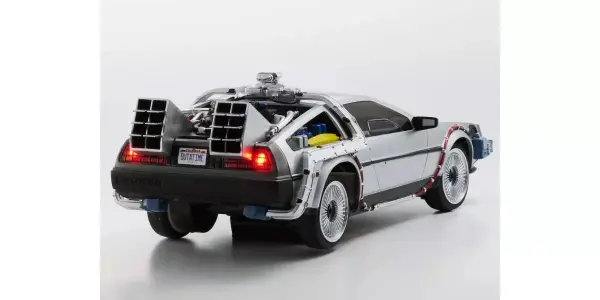 Kyosho First Mini-Z 1:28 De Lorean Back to the Future Time Machine &mdash; image 8 of 9