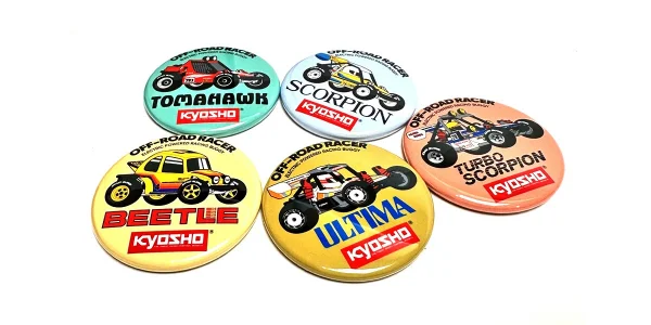 Kyosho Vintage 4WD Buggy Badge (7pcs) — image 8 of 9