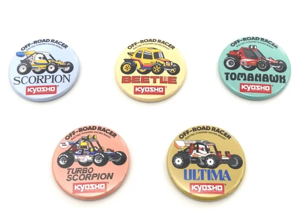 Kyosho Vintage 4WD Buggy Badge (7pcs) — image 1 of 9