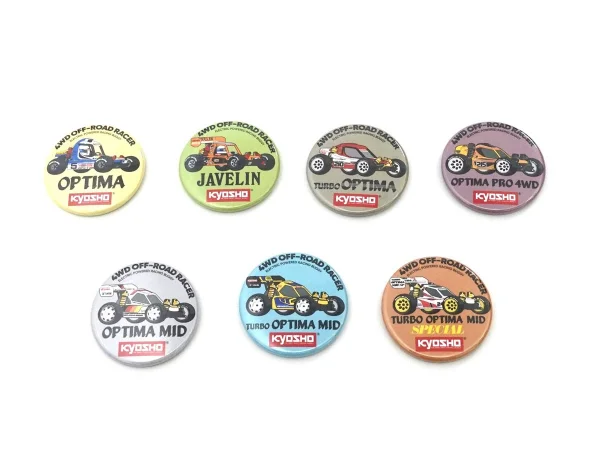 Kyosho Vintage 4WD Buggy Badge (7pcs) — image 1 of 11