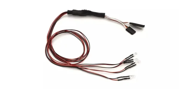 Kyosho LED Light Unit Diam=5/L=400/Clear&Red (4 Bulbs)