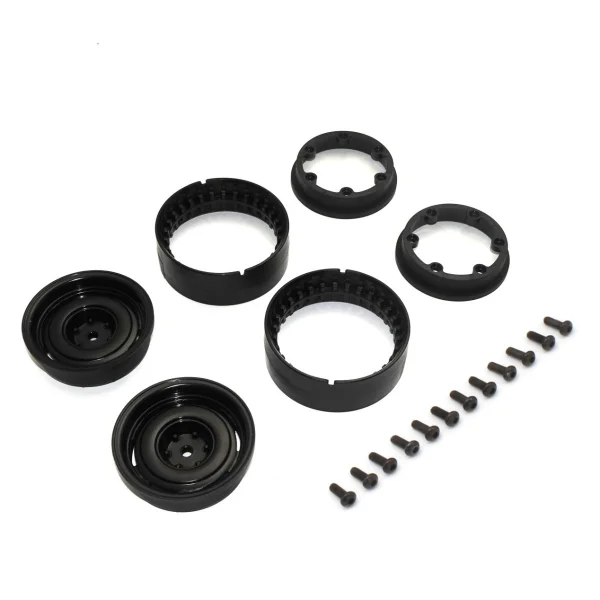 Kyosho KC10 Bead-lock 1.9 inches Dish Black Wheels (2) — image 1 of 3