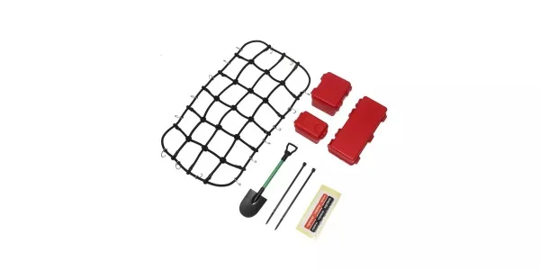 Kyosho KC10 Series Roof Rack Net and Accessories - Black — image 2 of 3