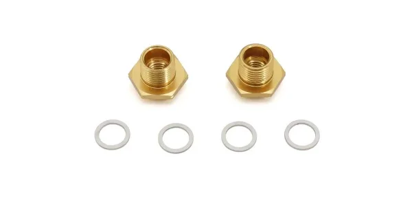 Front Wheel Hub Kyosho EP Fantom 4WD - Gold &mdash; image 2 of 3